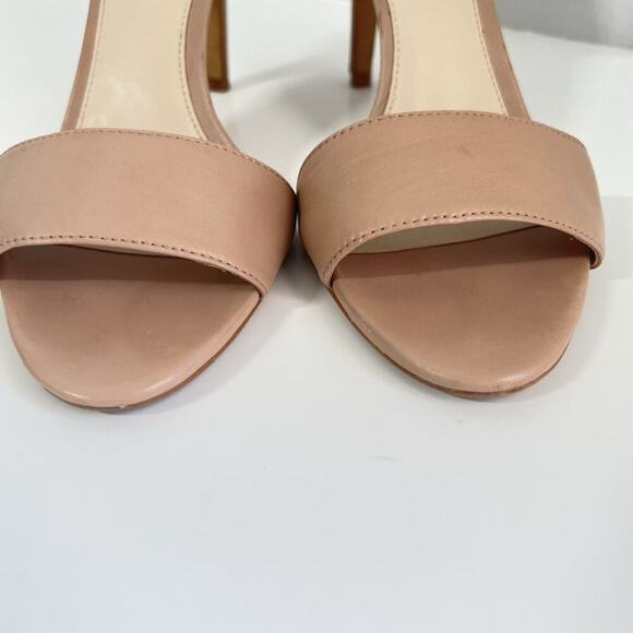 Vince Camuto Court Leather Heels Nude Womens 9 Ankle Strap Stilettos Sandals - Picture 2 of 12